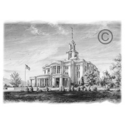 Payson Utah Temple Drawing