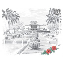 Laie Hawaii Temple Recommend Holder