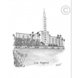 Los Angeles California Temple Recommend Holder