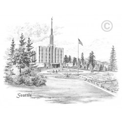 Seattle Washington Temple Recommend Holder