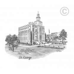 St. George Utah Temple Recommend Holder