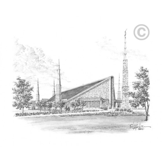 Dallas Texas Temple Drawing