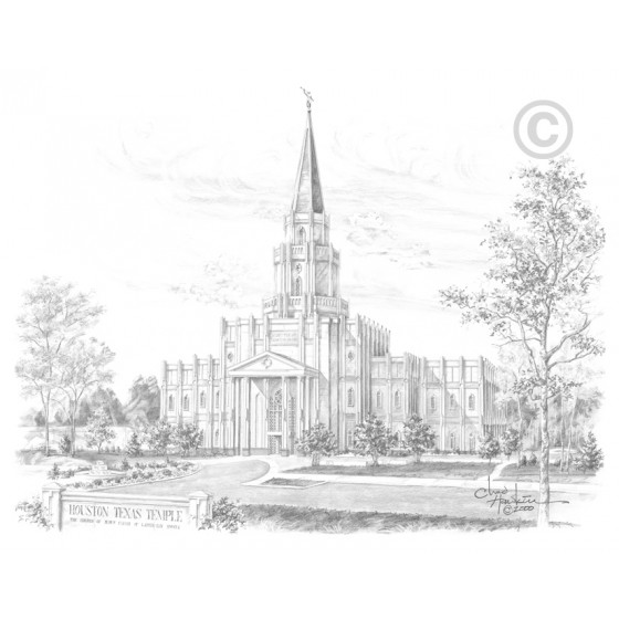 Houston Texas Temple Drawing