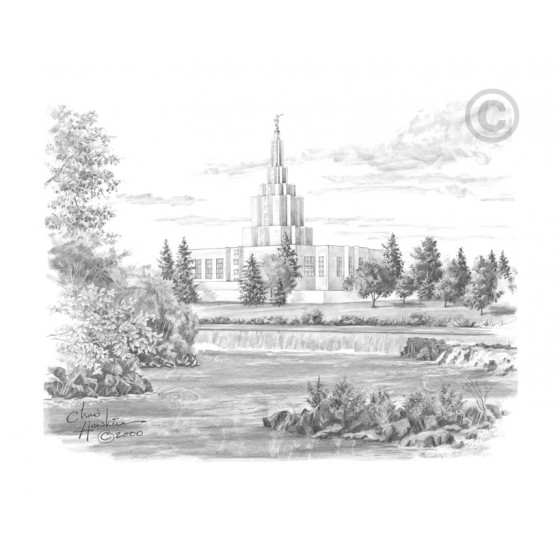 Idaho Falls Idaho Temple Drawing