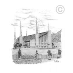 Las Vegas Nevada Temple Drawing