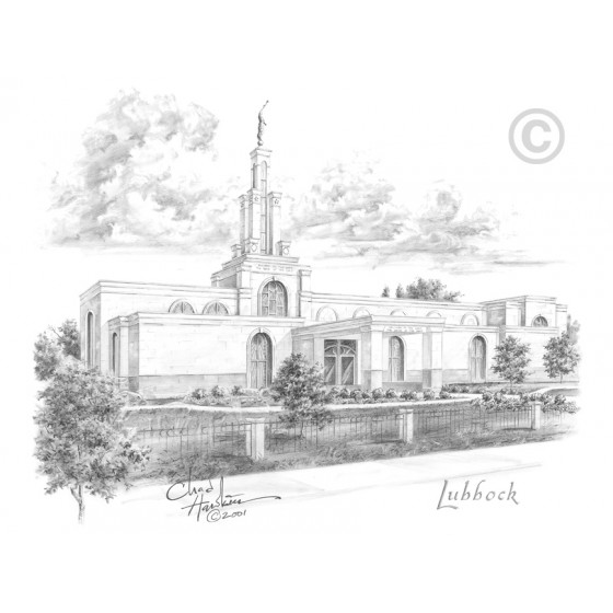 Lubbock Texas Temple Drawing