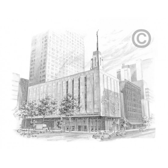 Manhattan New York Temple Drawing