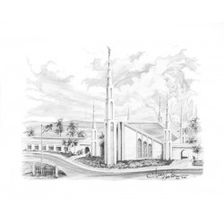 Manila Philippines Temple Drawing