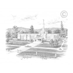 Medford Oregon Temple Drawing