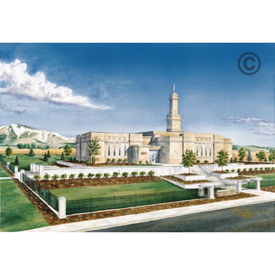 Monticello Utah Temple Painting