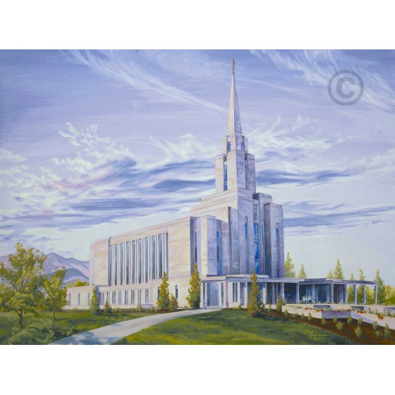 Oquirrh Mountain Utah Temple Painting