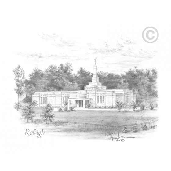 Raleigh North Carolina Temple Drawing