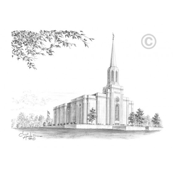 St. Louis Missouri Temple Drawing