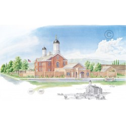 Vernal Utah Temple Painting