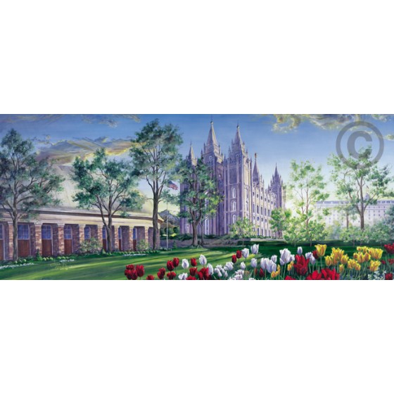 Salt Lake Temple (Spring at Temple Square)